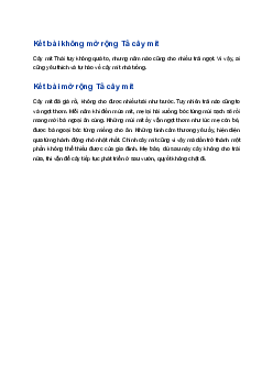 Viết kết bài mở rộng và không mở rộng Tả cây cối | Tập làm văn 4