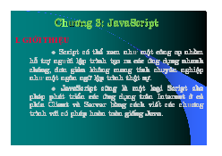 Chương 3 - Java Script JavaScript - Công nghệ Website | Đại học Bách Khoa, Đại học Đà Nẵng