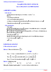 Các dạng toán căn bậc hai và căn bậc ba Toán 9