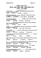 Bài tập TOEIC mất gốc Tiếng Anh sinh viên - người đi làm