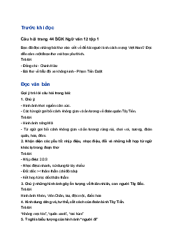 Soạn bài Tây tiến | Ngữ Văn 12 Kết nối tri thức (Tập 1)