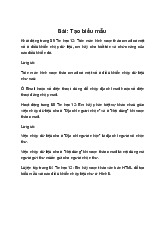 Giải SGK Tin học 12 Cánh diều Bài 6: Tạo biểu mẫu