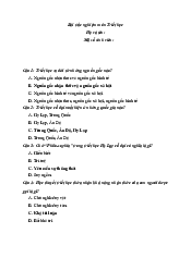 Đáp án đề cương triết - Triết học Mác Lênin | Trường Đại học Luật, Đại học Quốc gia Hà Nội