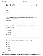 Tổng hợp tài liệu trắc nghiệm môn Phòng chống tấn công mạng| Môn Phòng chống tấn công mạng| Trường Đại học Bách Khoa Hà Nội