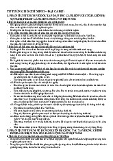 Ôn tập Môn Tư tưởng Hồ Chí Minh | Học viện Cán bộ Thành phố Hồ Chí Minh