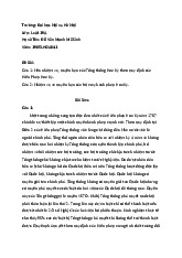 Bài thi kết thúc học phần môn Luật Hiến Pháp Hoa Kỳ | Đại học Nội Vụ Hà Nội