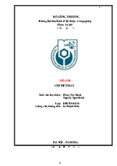 Thiết kế hộp giảm tốc độ bộ truyền cáp chậm | Đồ án chi tiết máy 1