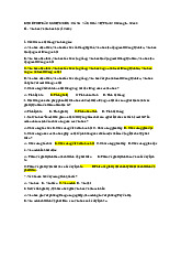 Đề Thi Trắc Nghiệm Cơ Sở Văn Hóa Việt Nam | Trường Đại học Khoa Học Xã Hội và Nhân Văn, Đại học Quốc gia Hà Nội