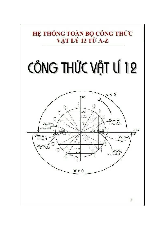 Tổng hợp công thức lý - Vật lí đại cương 1 | Trường Đại học Khoa học Tự nhiên, Đại học Quốc gia Thành phố Hồ Chí Minh