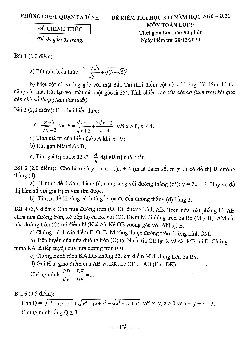 Đề kiểm tra học kì 1 Toán 9 năm 2020 – 2021 phòng GD&ĐT Ba Đình – Hà Nội