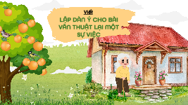 Giáo án điện tử Tiếng Việt 4 Tập Làm Văn Chân trời sáng tạo: Lập dàn ý cho bài văn thuật lại một sự việc