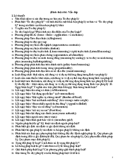 Đề cương ôn tập học phần Xã hội học pháp luật