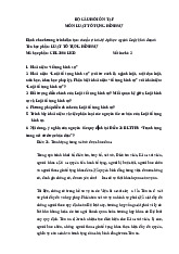 100 câu hỏi ôn tập luật tố tụng hình sự  | Trường Đại học Luật, Đại học Quốc gia Hà Nội