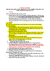 Tài liệu ôn thi môn Lịch sử Đảng | Đại Học Hà Nội