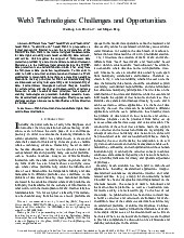 Web3 Technologies: Challenges and Opportunities