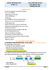 TÀI LIỆU ÔN TẬP HK I SINH HỌC 12