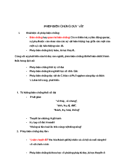 Phép biện chứng duy vật? | Triết học Mác - Lênin