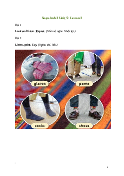 Tiếng Anh lớp 3 Unit 5: Lesson 2 trang 85 Explore Our World