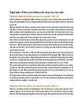 Nghị luận về tình yêu tuổi học trò chọn lọc hay nhất