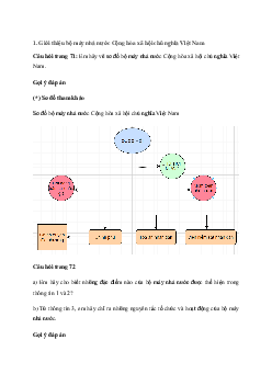 Giải Pháp luật 10 Bài 12: Bộ máy nhà nước Cộng hòa xã hội chủ nghĩa Việt Nam | Cánh diều