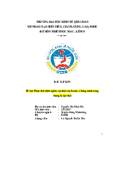 Phân tích định nghĩa vật chất của Lenin. Chứng minh năng lượng là vật chất | Bài tập lớn môn Triết học Mác Lenin| Đại học Kinh Tế Quốc Dân