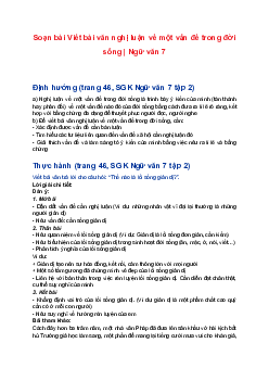 Soạn bài Viết bài văn nghị luận về một vấn đề trong đời sống | Ngữ văn 7 sách Cánh diều