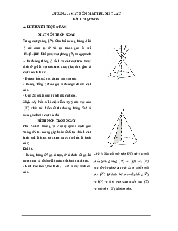 Các dạng bài tập VDC mặt cầu, mặt trụ, mặt nón Toán 12