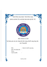 Sự tham gia của nông hộ nhỏ trong chuỗi cung ứng sữa VINAMILK | Bài thảo luận quản trị chuỗi cung ứng