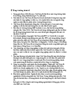 Vận dụng Tăng trưởng kinh tế