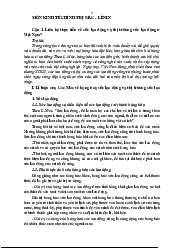 Tài liệu ôn tập môn Kinh tế chính trị Mác - Lênin | Học viện Cán bộ Thành phố Hồ Chí Minh