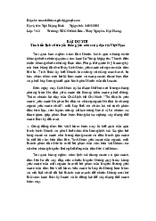 Bài dự thi Tìm hiểu lịch sử truyền thống yêu nước của dân tộc Việt Nam | Đại học Lao động - Xã hội