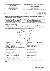 Đề cuối học kỳ 1 Toán 11 năm 2024 – 2025 trường THPT Lê Hồng Phong – Đắk Lắk