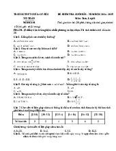 Đề cuối kì 1 Toán 11 năm 2024 – 2025 trường THPT Chế Lan Viên – Quảng Trị