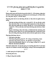 Đề cương HPT2: Phương pháp quang phổ và sắc ký trong phân tích hóa học. Môn Hóa sinh | Đại học Trường Đại học Phenika.
