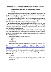 Bài tập lớn môn Mô phỏng hệ thống truyền thông | Học viện Công Nghệ Bưu Chính Viễn Thông