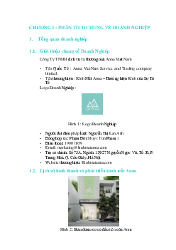 Phân tích chung về doanh nghiệp | Tài liệu môn Marketing | Trường Cao đẳng thực hành FPT