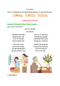 Tiếng Việt 3 trang 126, 127, 128, 129 Bài 3: Như có ai đi vắng | Chân trời sáng tạo