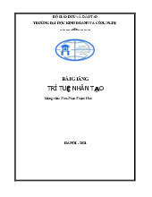 Bài giảng môn Trí tuệ nhân tạo | Trường Đại học Kinh Doanh và Công Nghệ Hà Nội