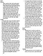 Dịch bài đọc và Keynote Unit 8-12 môn tiếng anh cơ bản 2 | Học viện tài chính