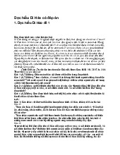 Đọc hiểu Dì Hảo có đáp án - Ngữ văn 8