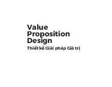 Giáo trình Thiết kế Giải pháp Giá trị | Đại học Kinh Doanh và Công Nghệ Hà Nội