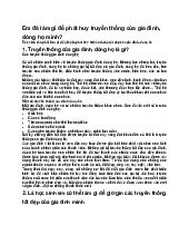 Em đã làm gì để phát huy truyền thống của gia đình, dòng họ mình - GDCD 6