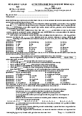 Đề thi tốt nghiệp Trung học Phổ thông năm 2026 môn Tiếng Anh