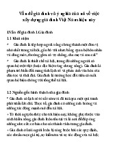Vấn đề gia đình và ý nghĩa của nó về việc xây dựng gia đình Việt Nam hiện nay
