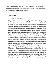 Chủ đề: vai trò của nguồn tài nguyên thiên nhiên trong phát triển kinh tế? thực trạng và giải pháp khai thác sử dụng nguồn tài nguyên thiên nhiên ở việt nam? môn Kinh tế và phát triển nông thôn  | Học viện Nông nghiệp Việt Nam