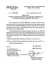 THÔNG BÁO Về tài liệu ôn tập phần Kiến thức chung, phần Ngoại ngữ (tiếng Anh) kỳ thi tuyển công chức của tỉnh Trà Vinh năm 2022 | Học viện Hành chính Quốc gia