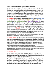 Đề cương tự luận - Hà Nội học | Trường Đại học Hà Nội