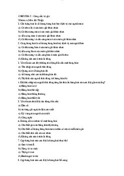 Chương 2: Cung cầu và giá