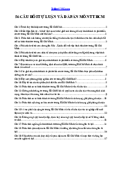 56 câu hỏi tự luận và đáp án Tư tưởng Hồ Chí Minh | Trường Đại học Công nghệ, Đại học Quốc gia Hà Nội