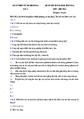 Đề thi thử tốt nghiệp THPT 2025 môn Sinh học bám sát đề minh họa - Đề 33